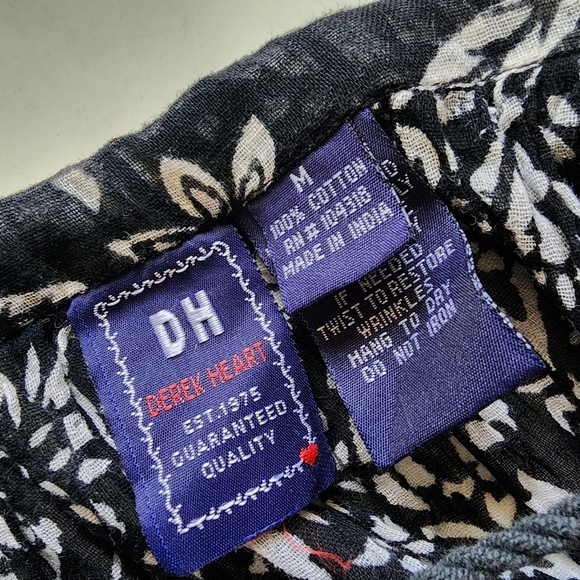 Vintage black white print midi broom skirt with bells - Picture 6 of 9